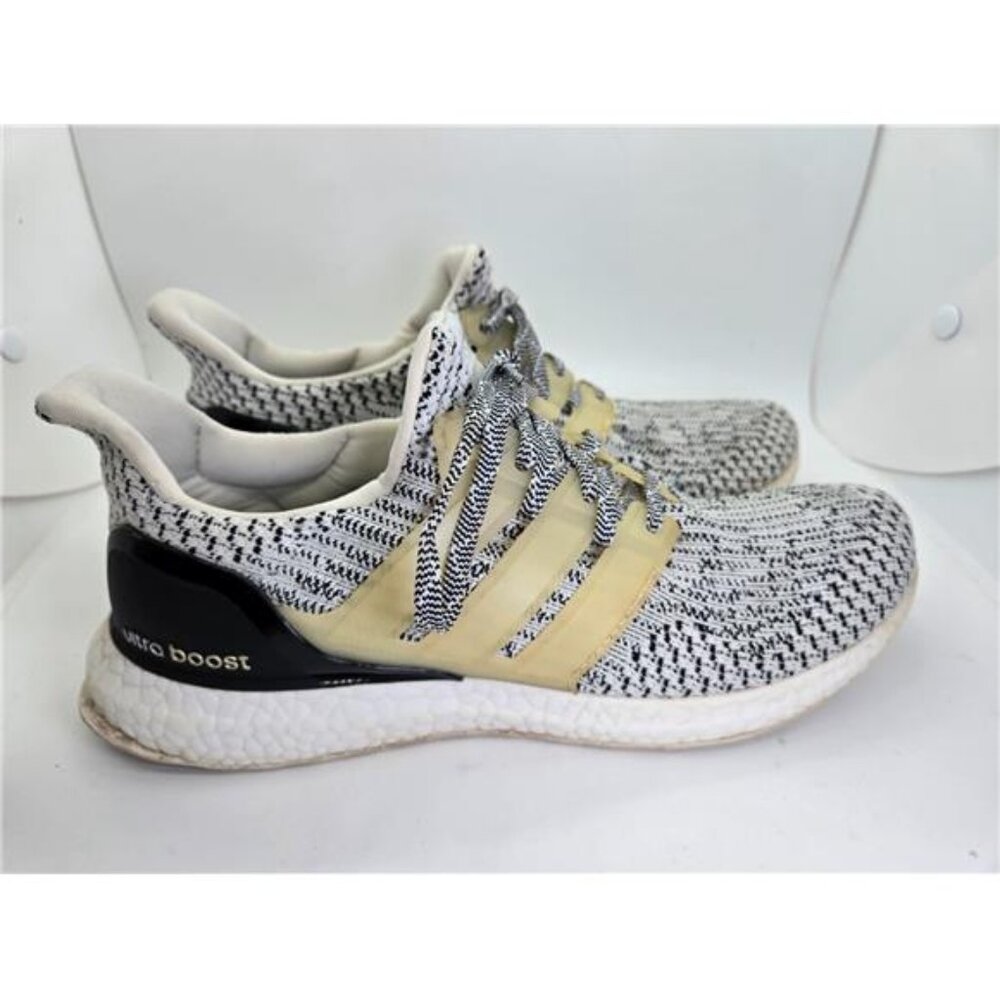 Adidas Ultraboost 3.0 Shoes Men's 8.5 White Oreo Zebra Running Athletic Sneakers